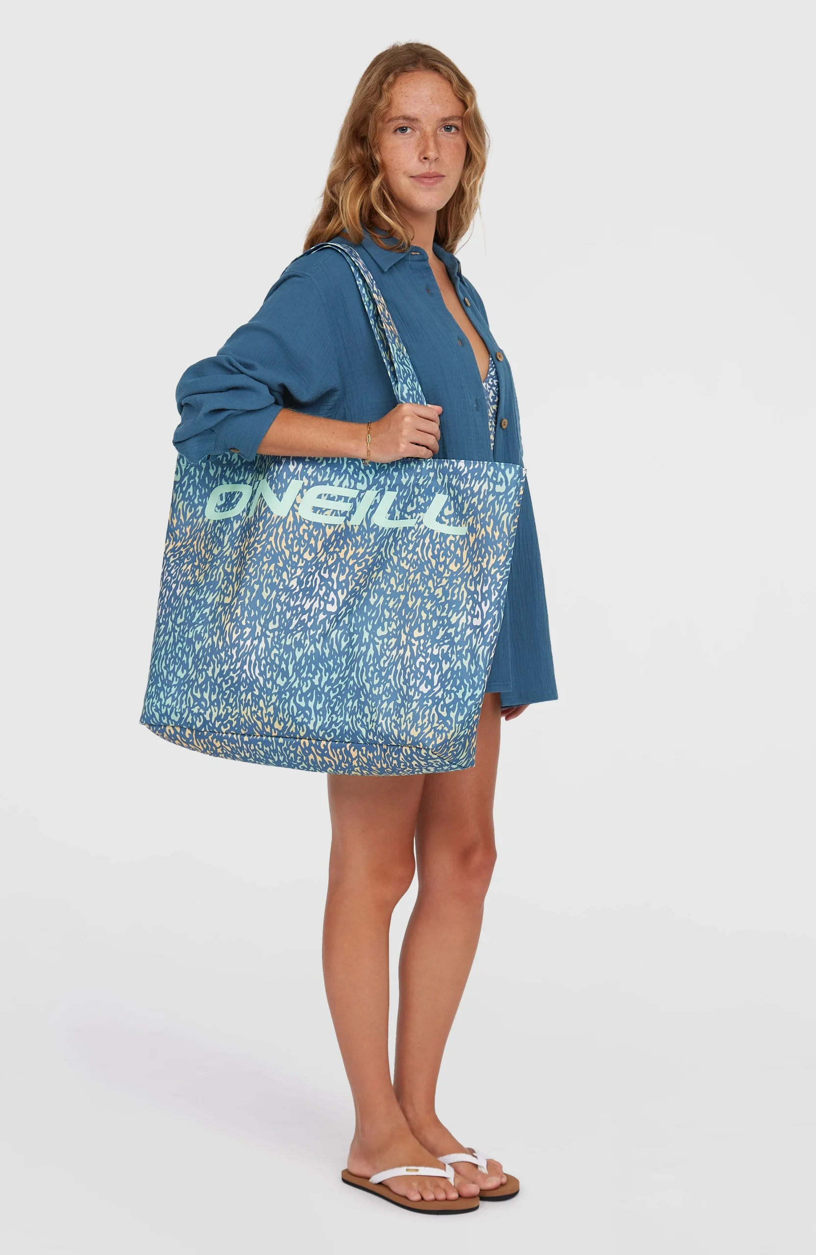 Coastal Print totebag | Yellow Animal Blur - Afbeelding 3