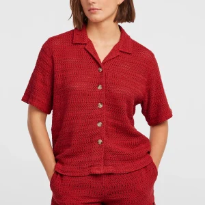 O'Riginals Crochet blouse | Midnight Poppy