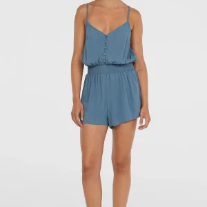 Playsuit met knoopsluiting en dunne bandjes | Copen Blue