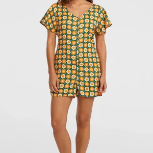 O'Riginals playsuit | Green Retro Flower