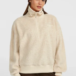 Must-Have fleecetrui met halve rits | Macaron Animalica