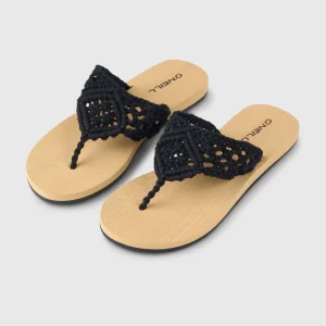 Ditsy Crochet slippers | Black Out