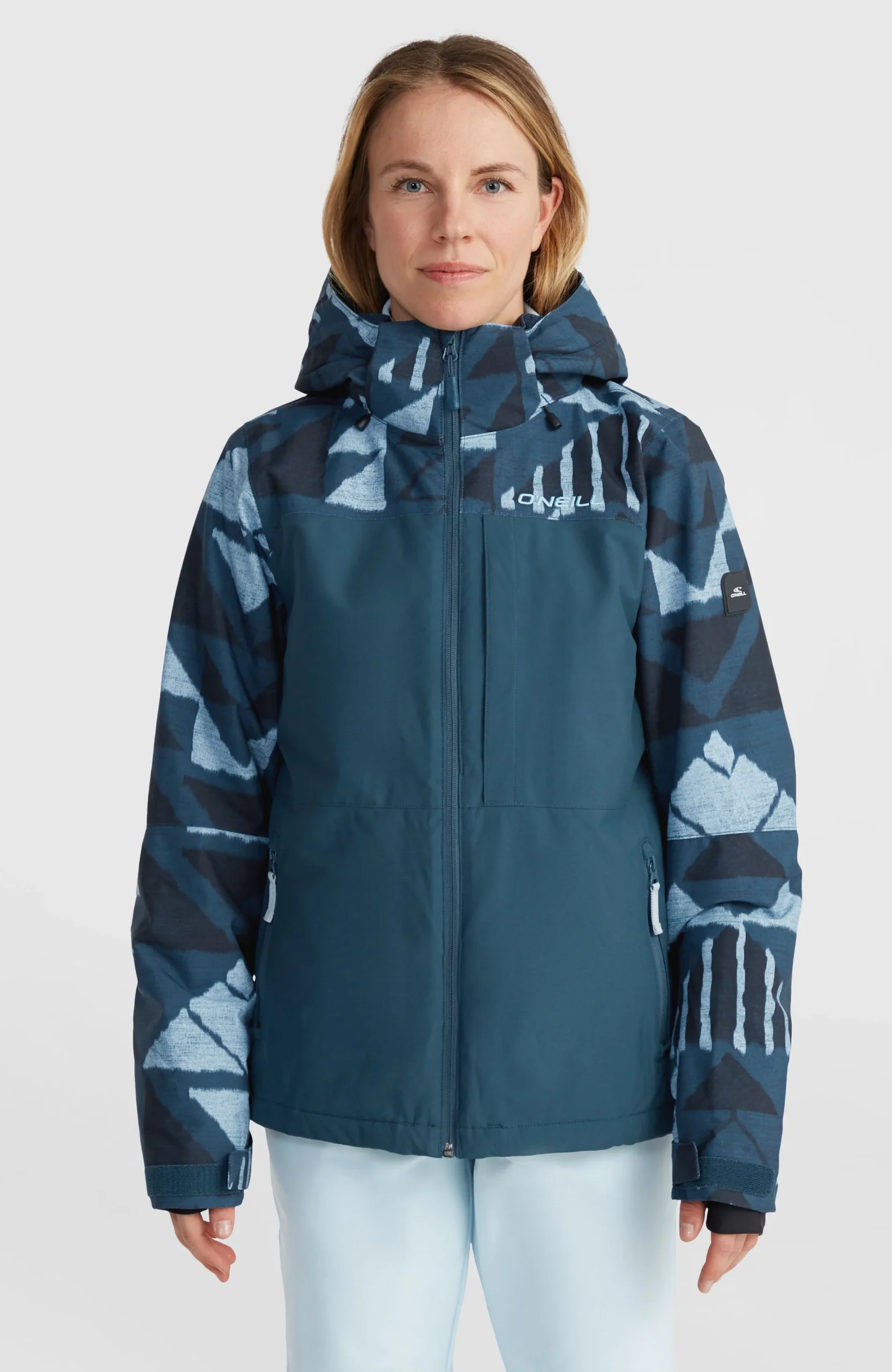 Aplite Plus wintersportjas | Blue Triangle Ikat - Afbeelding 2