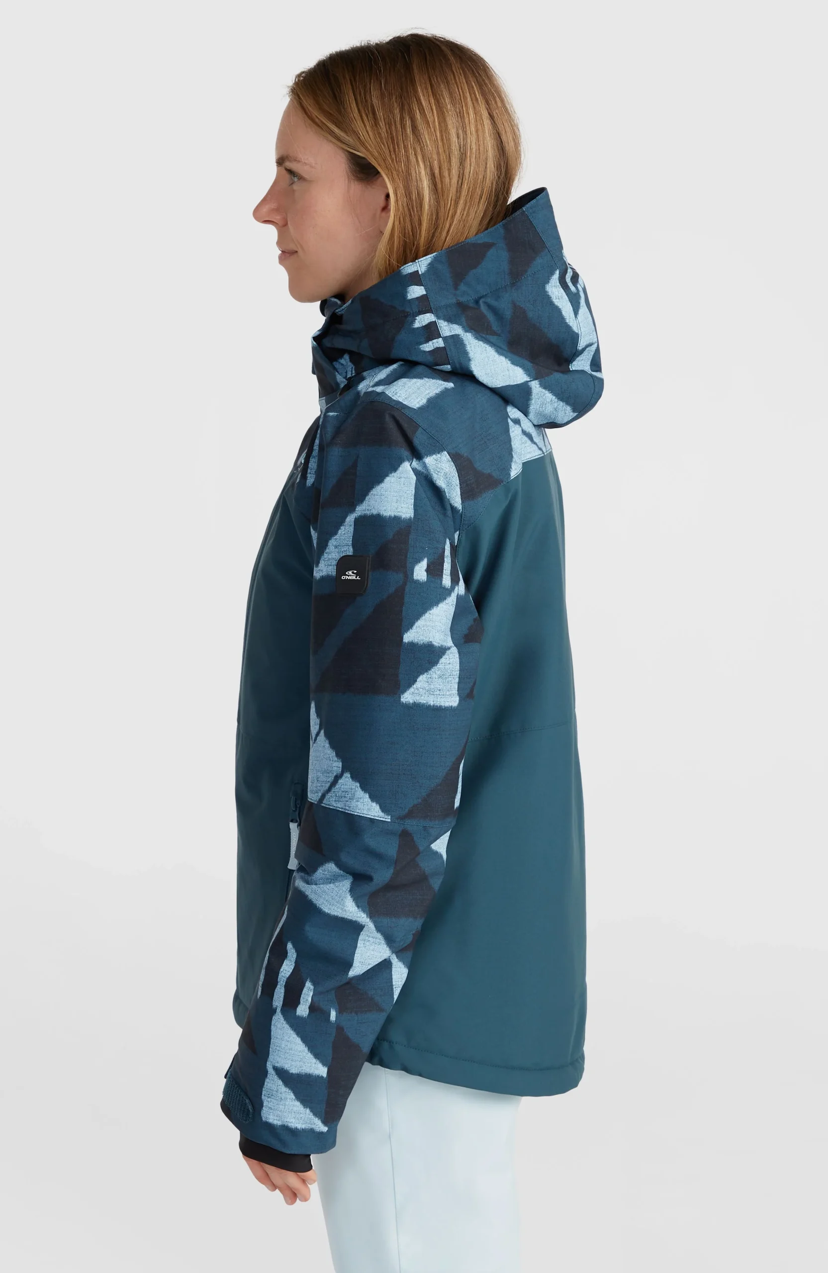 Aplite Plus wintersportjas | Blue Triangle Ikat - Afbeelding 4