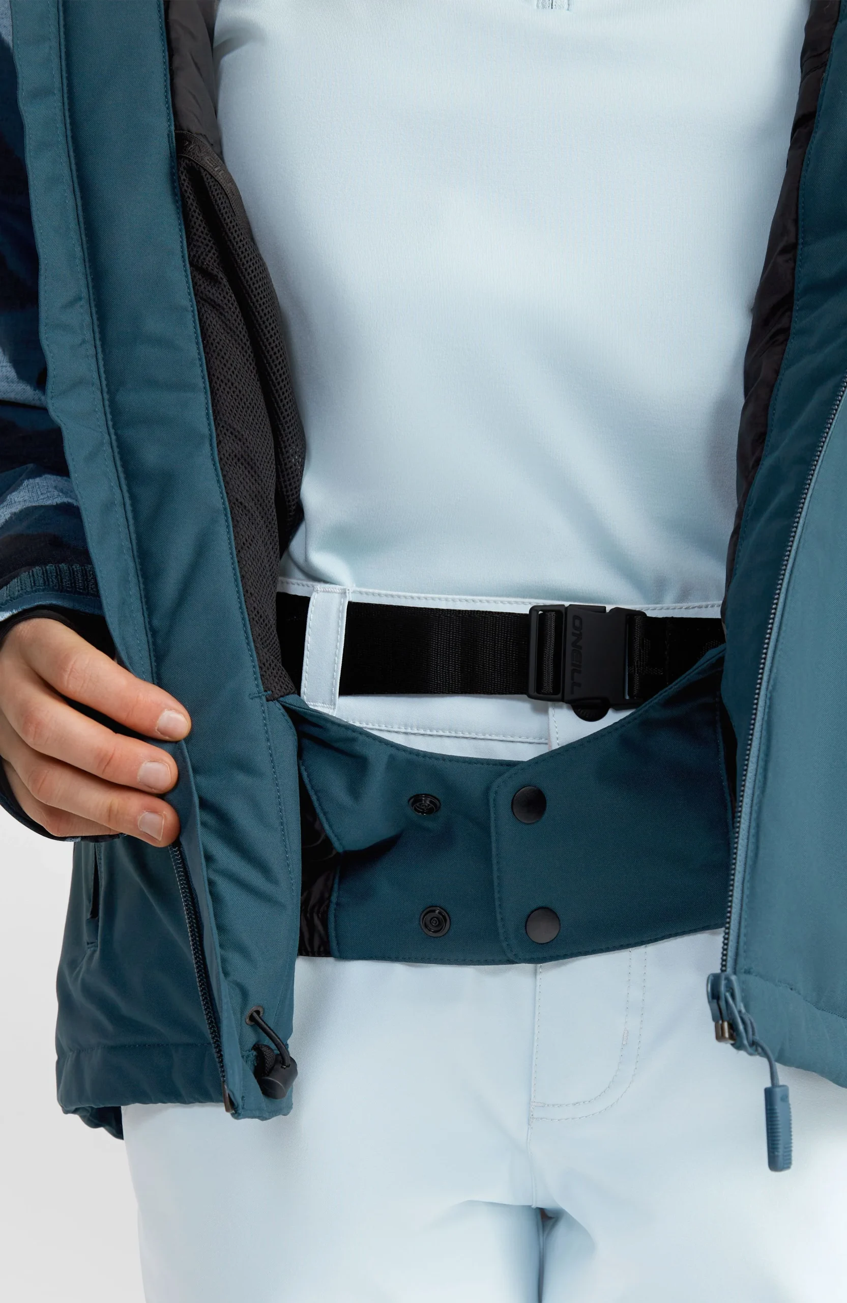 Aplite Plus wintersportjas | Blue Triangle Ikat - Afbeelding 6