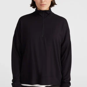 Sweater met halve rits | Black Out