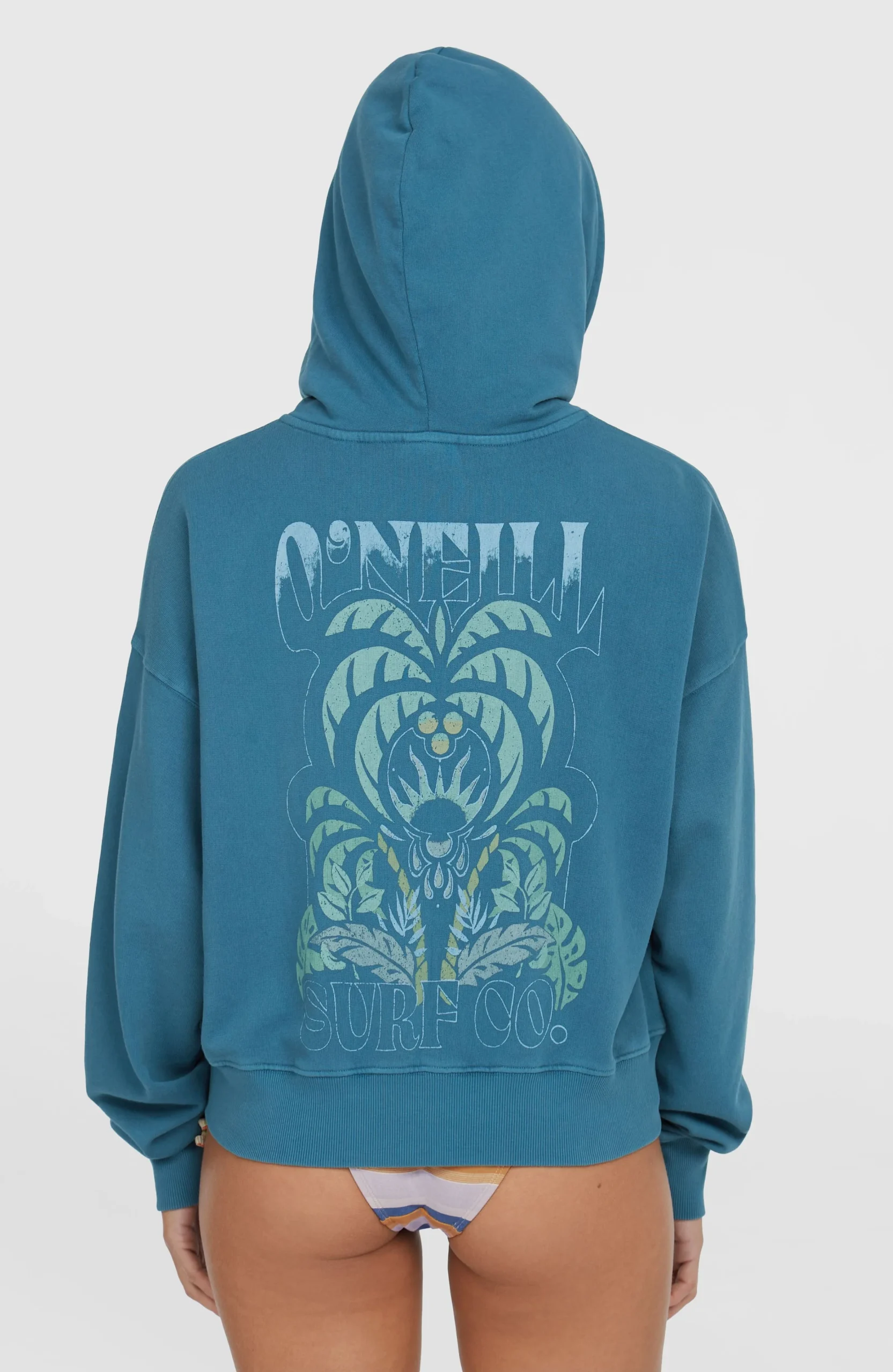 Beach Vintage capuchonvest met volledige rits | Copen Blue - Afbeelding 5