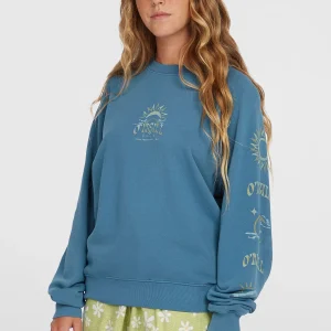 Beach Vintage Crew sweater | Copen Blue