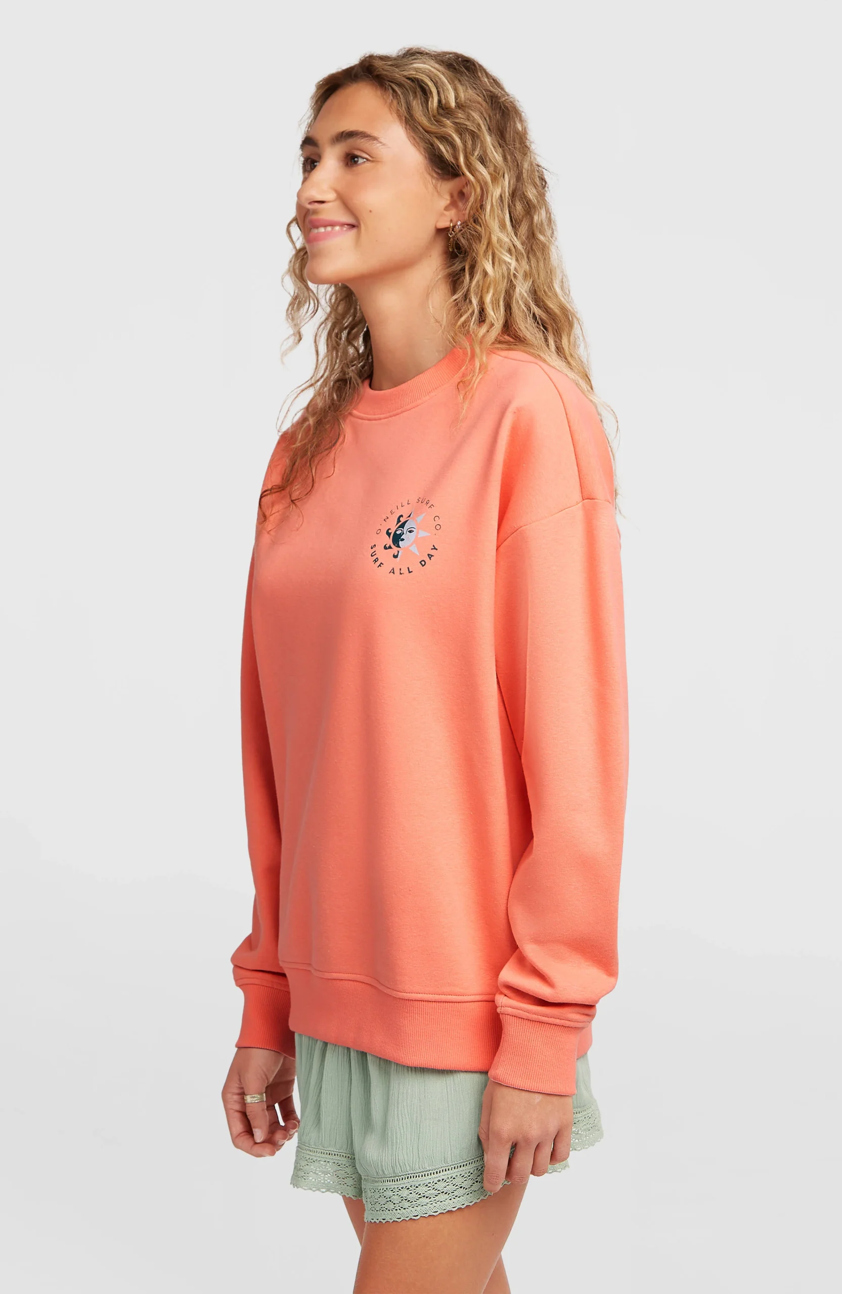 Summer Musthave Crewneck sweater | Funky Peach - Afbeelding 4