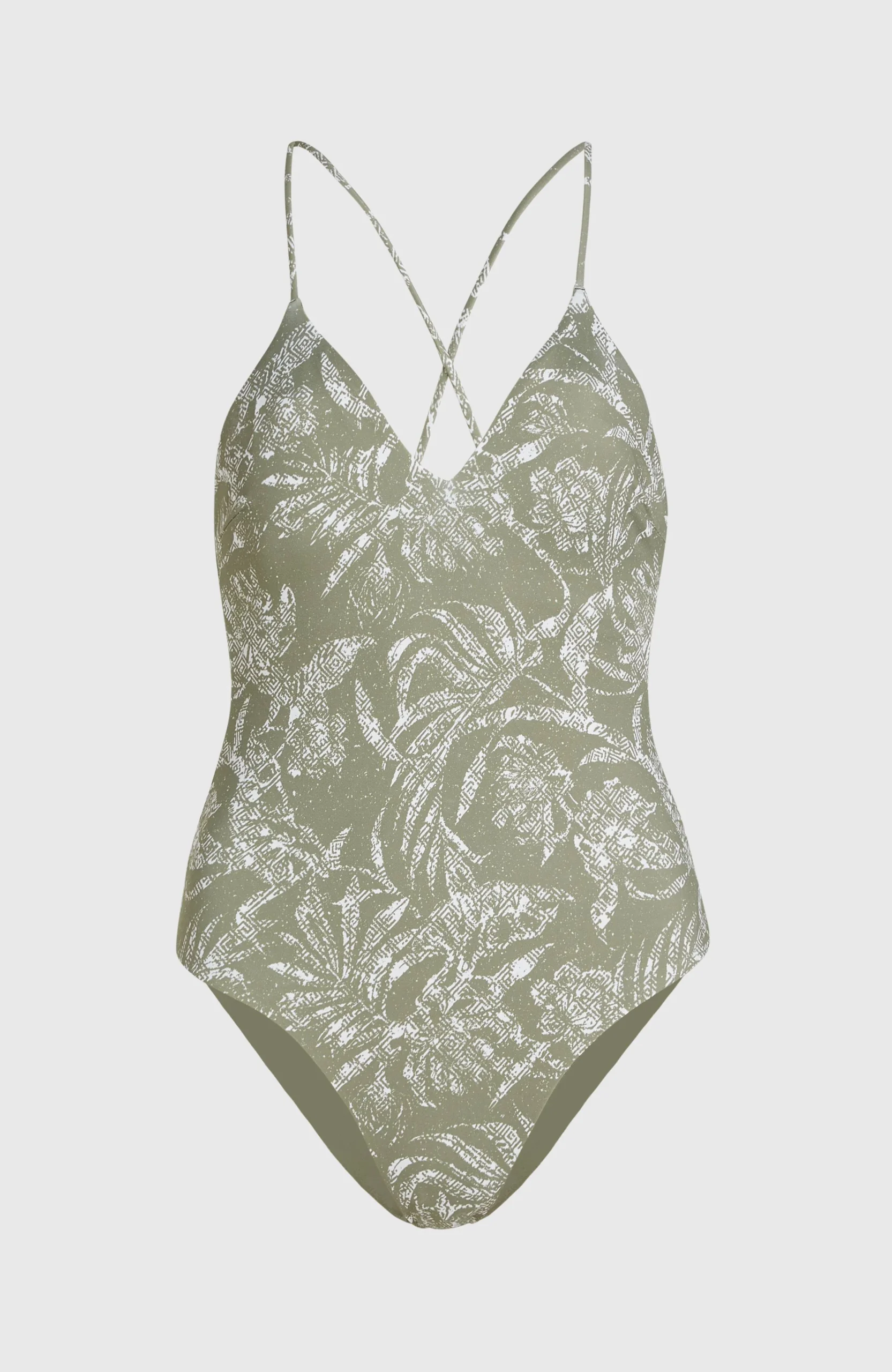 Jaida badpak | Green Textured Jungle - Afbeelding 6