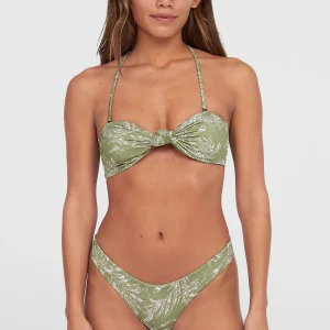 Knot Bandeau Matira bikiniset | Green Textured Jungle