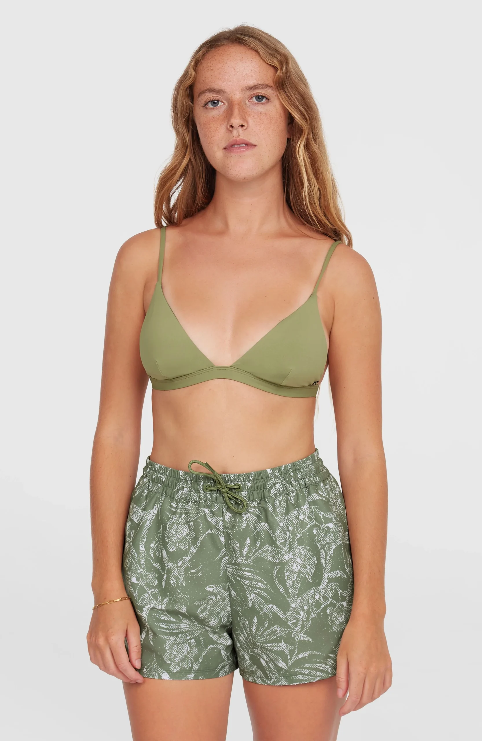 Essentials Print 12'' zwembroek | Green Textured Jungle - Afbeelding 2