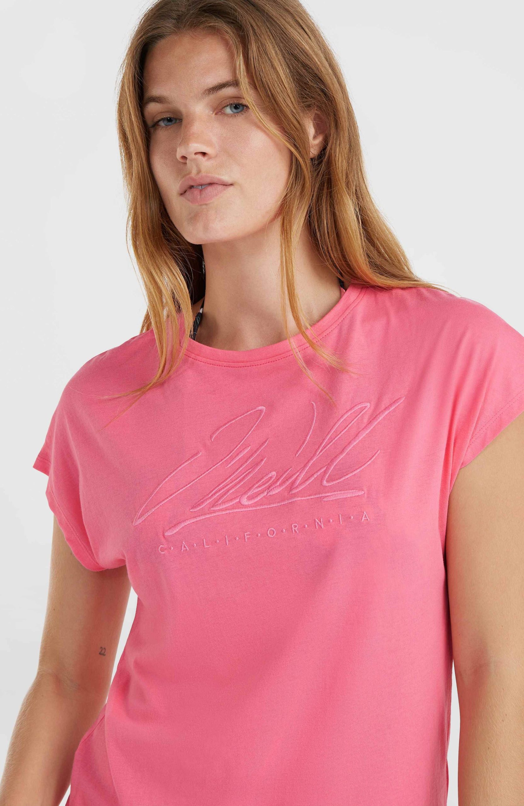 Essentials O'Neill Signature T-shirt | Perfectly Pink - Afbeelding 3