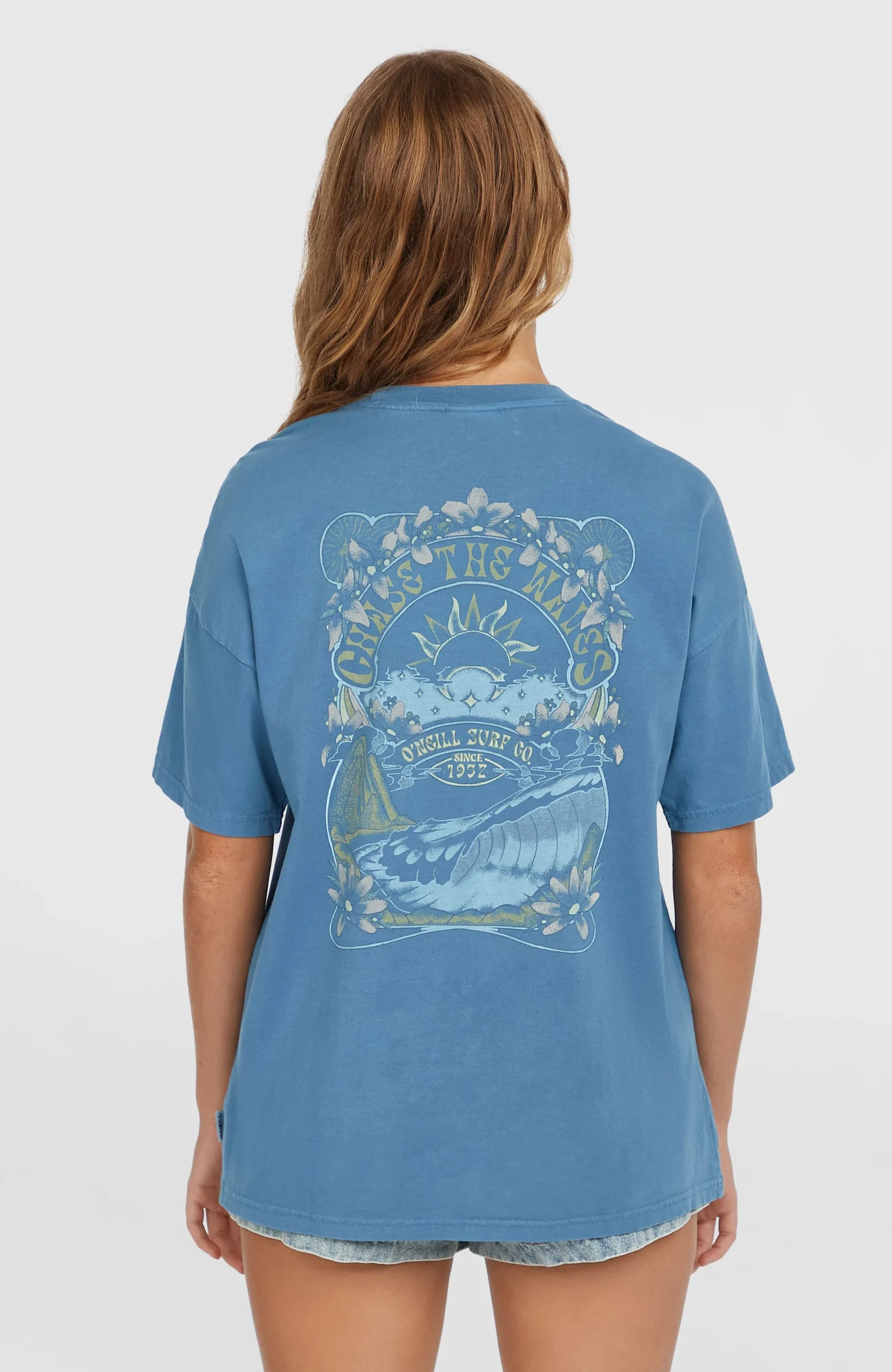 Beach Vintage T-shirt | Copen Blue - Afbeelding 3