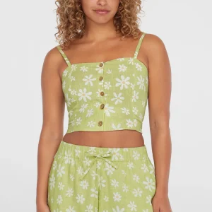 Beach Vintage Cropped top | Green Daisyline
