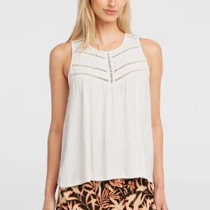 Essentials Tokeena tanktop met borduursel | Snow White