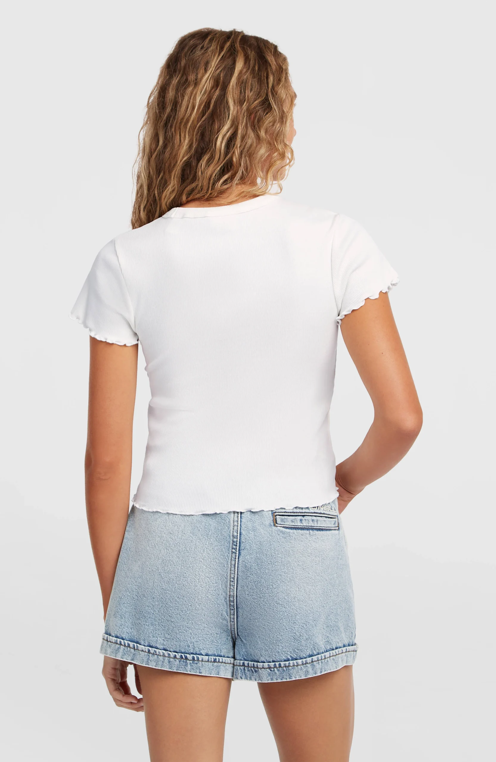 O'Neill Rib T-shirt | Snow White - Afbeelding 4