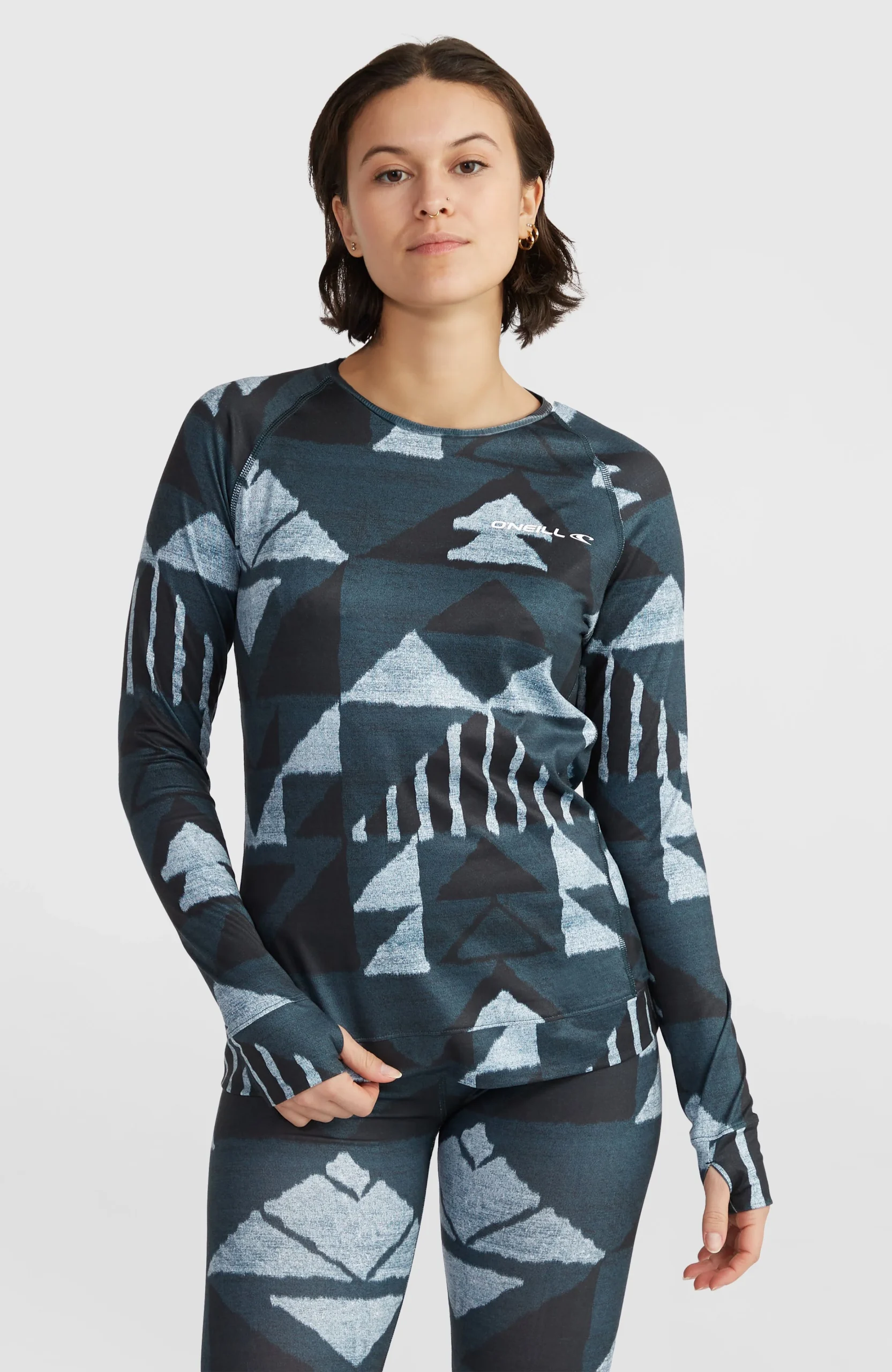 Thermoshirt | Blue Triangle Ikat - Afbeelding 2