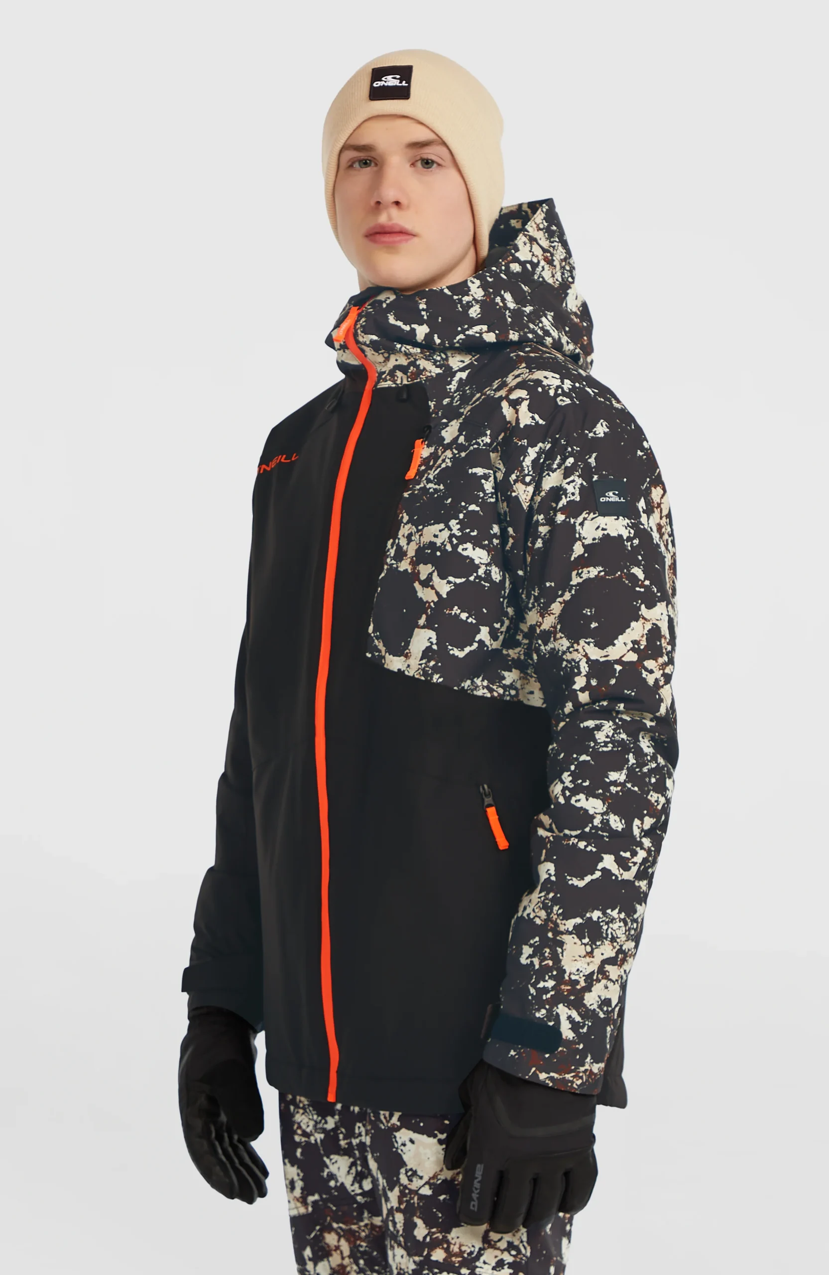 FWC'Cruz Block wintersportjas | Black/Beige Quarry - Afbeelding 4