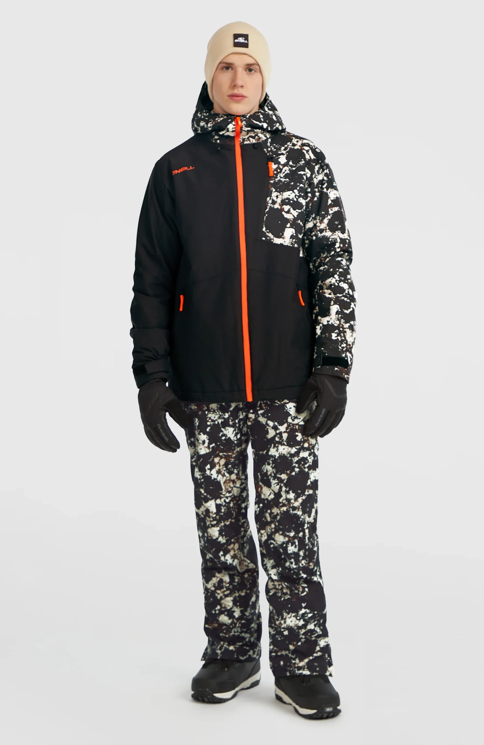 FWC'Cruz Block wintersportjas | Black/Beige Quarry - Afbeelding 8