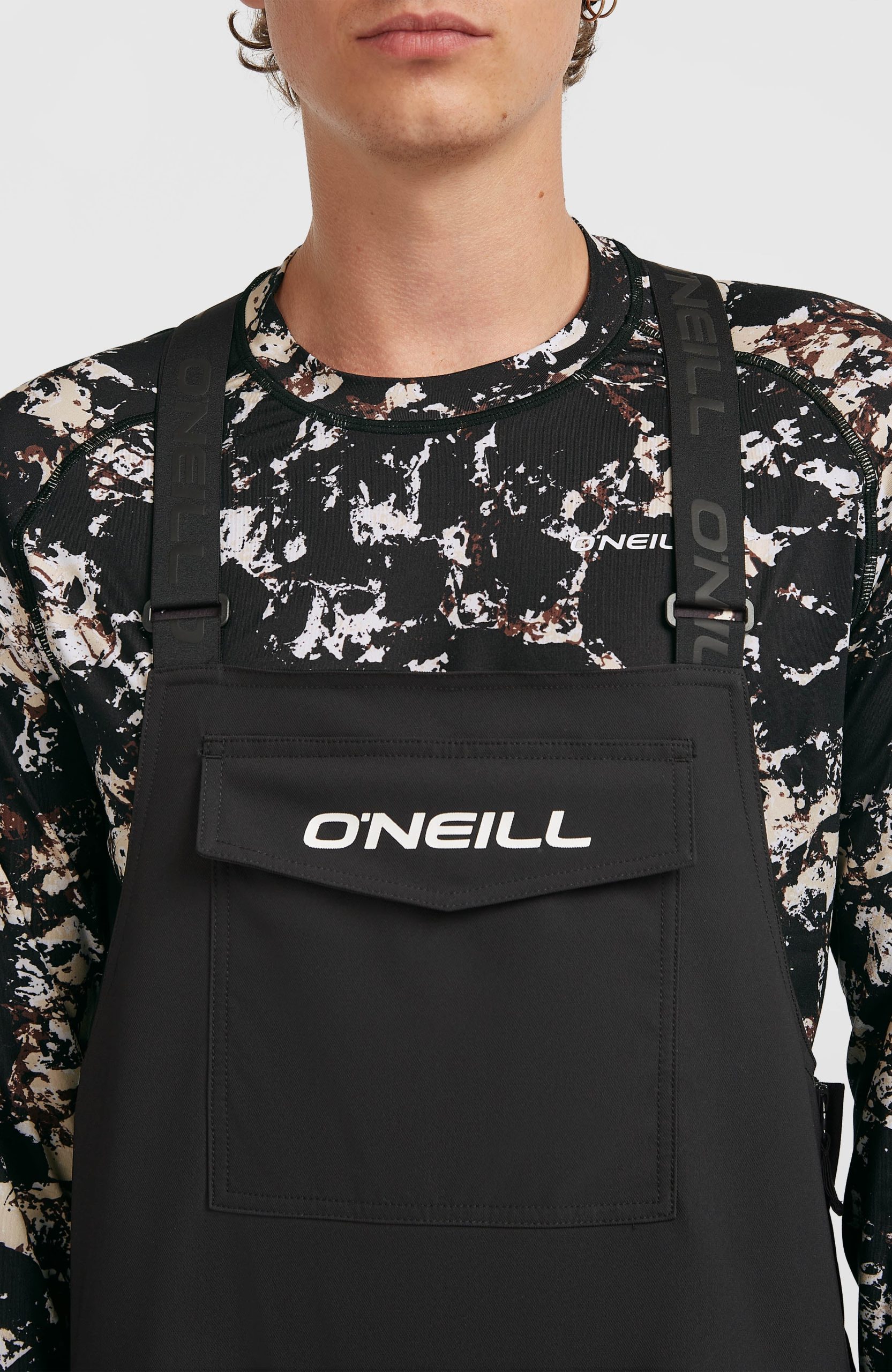 FWC'Peak Bib wintersportbroek | Black Out - Afbeelding 3