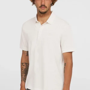 Slub Small Logo polo | Snow White