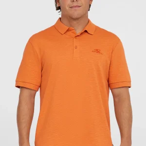 Slub Small Logo polo | Cinnamon Stick