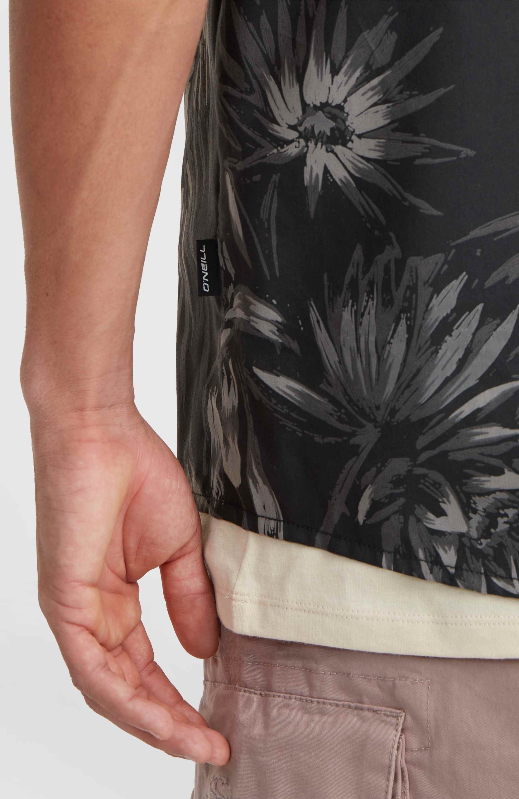 Mix and Match Floral overhemd | Black Tonal Tropican - Afbeelding 4