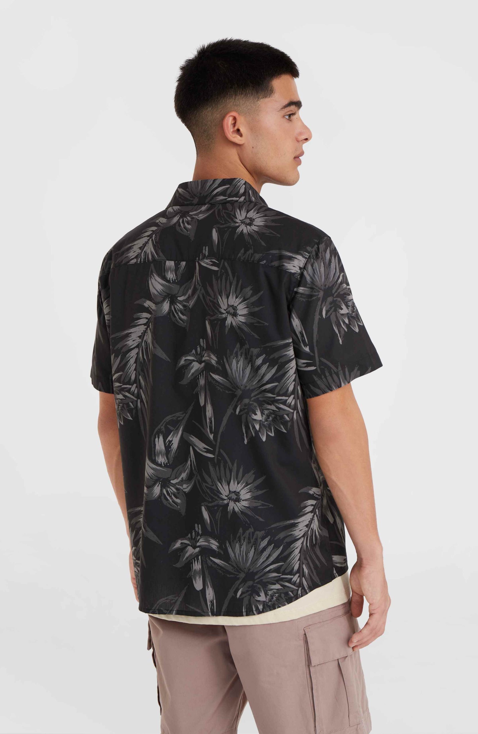 Mix and Match Floral overhemd | Black Tonal Tropican - Afbeelding 5