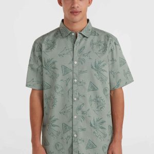 Mix and Match Beach overhemd | Green Vintage Surfer