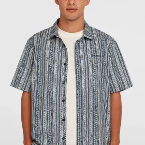 Print overhemd | Blue Pressed Lines