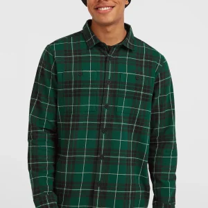 Must-Have flanellen overhemd | Green Flannel Check