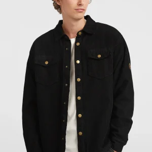 O'Riginals Corduroy overshirt met fleecevoering | Black Out