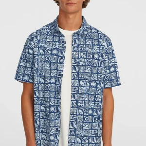 O'Neill Print overhemd | Dark Blue Bricks
