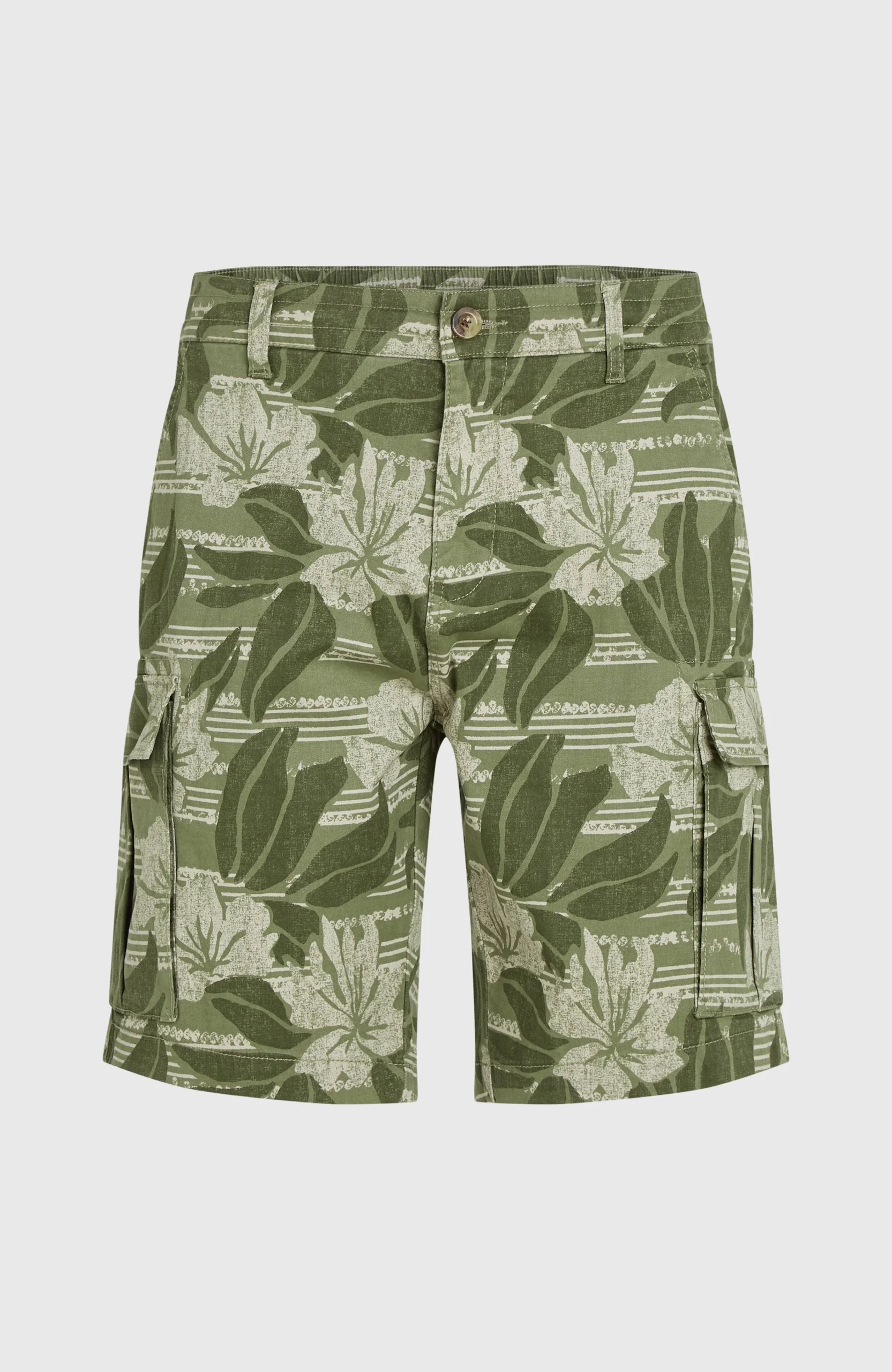 Essentials cargoshort | Green Tonal Dusty Flower - Afbeelding 6
