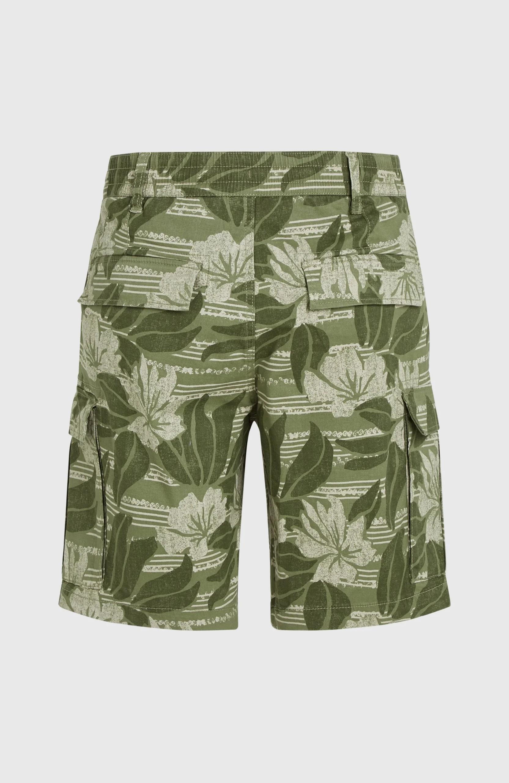 Essentials cargoshort | Green Tonal Dusty Flower - Afbeelding 7