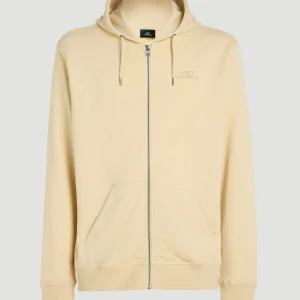 Small Logo capuchonvest met volledige rits | Muslin