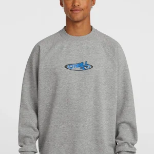 Essentials 90s Logo Crew sweater | Silver Melee