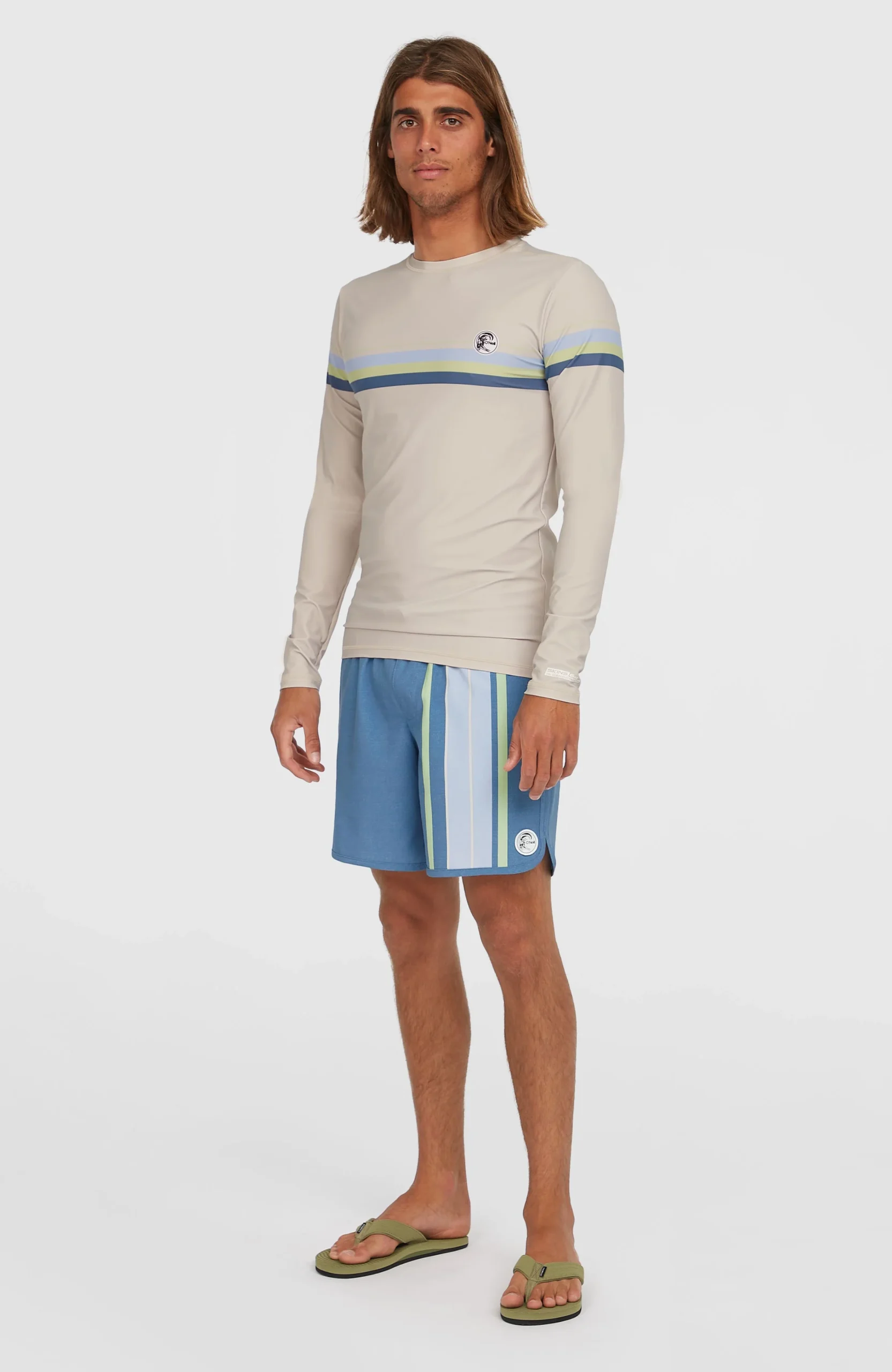 O'Riginals Scallop 16'' zwembroek | Blue Originals Longboard Stripe - Afbeelding 5