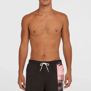 Retro 19'' zwembroek | Coral Melted Texture