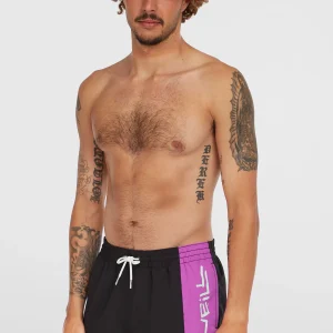 Retro 14'' zwembroek | Digitalis Colour Block