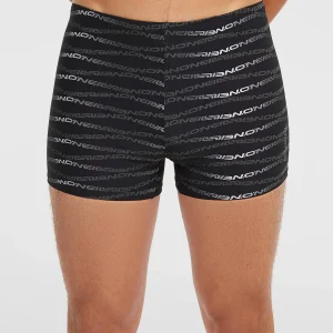 Essentials All-Over-Print zwemboxer | Black Boys Gradient Stripe