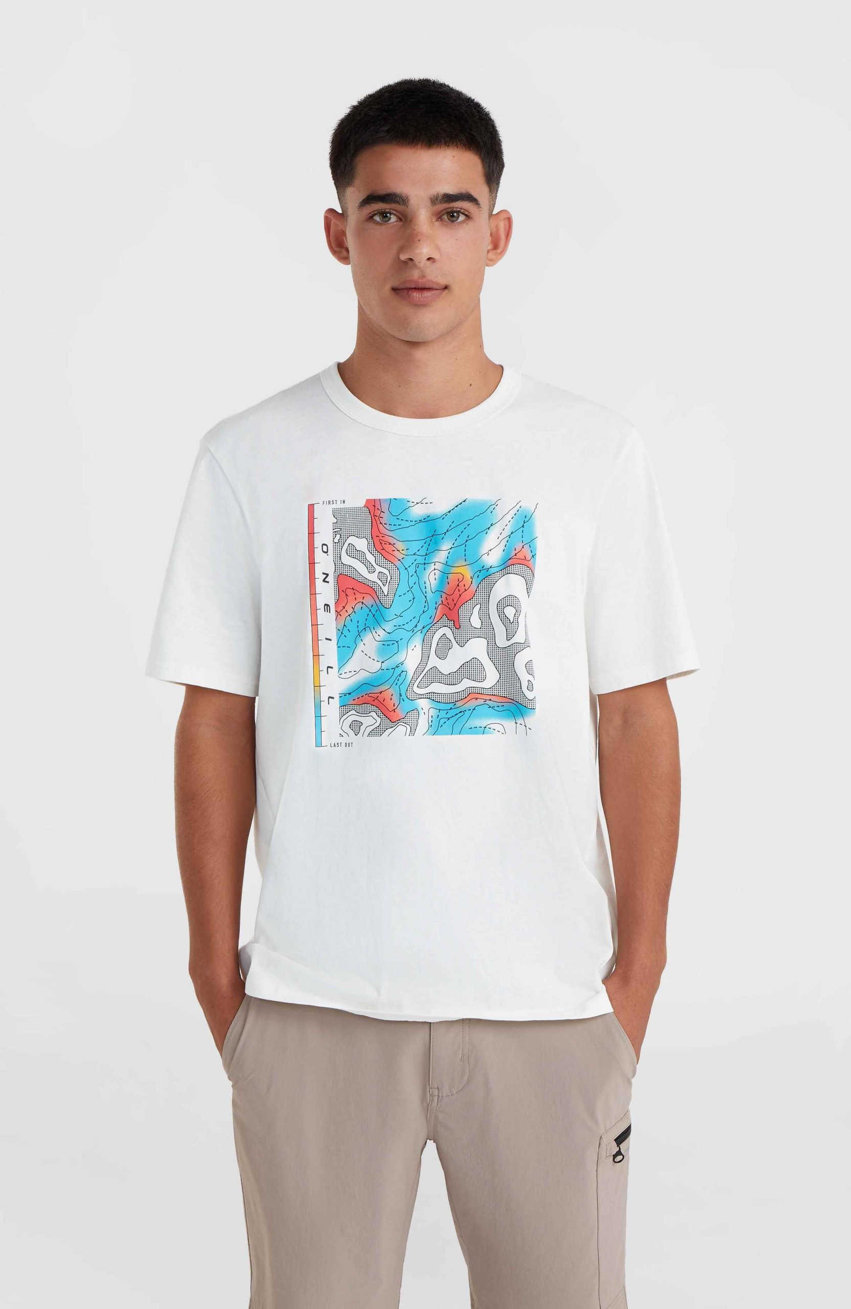 O'Neill TRVLR Series Pacific Polygiene T-shirt | Snow White - Afbeelding 2