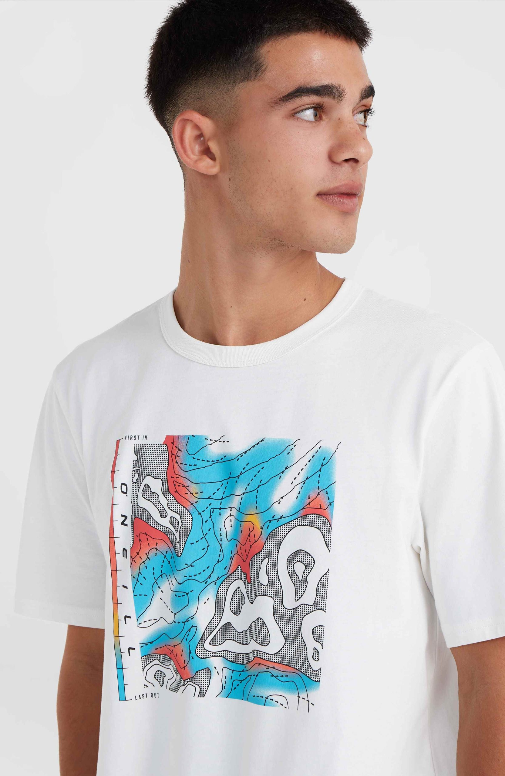 O'Neill TRVLR Series Pacific Polygiene T-shirt | Snow White - Afbeelding 3