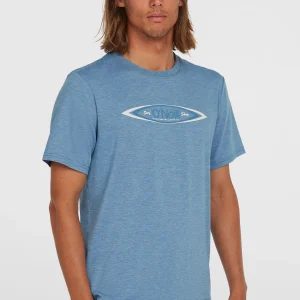 O'Riginals Hybrid Polygiene Graphic T-shirt | Copen Blue