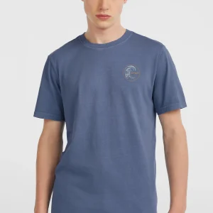 O'Riginals Retro Back-Print T-shirt | Mozart Blue