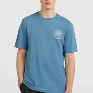 Chest Print T-shirt | Mozart Blue