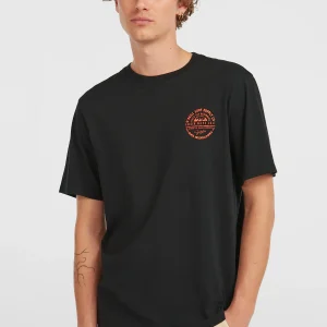 Chest Print T-shirt | Black Out