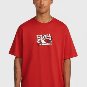 Essentials 90s Logo T-shirt | High Risk Red
