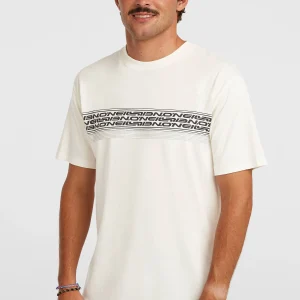 O'Neill Logo Stripe T-shirt | Snow White
